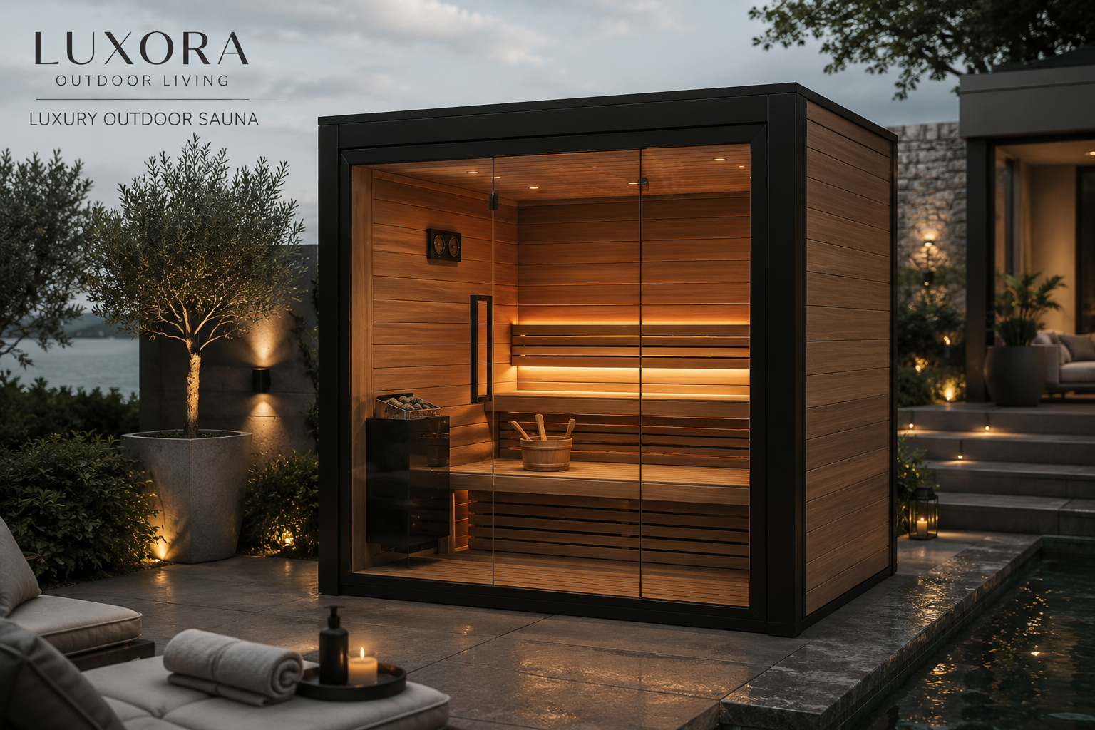 Aurevia™ Nordic Elite 6-Person Luxury Outdoor Sauna
