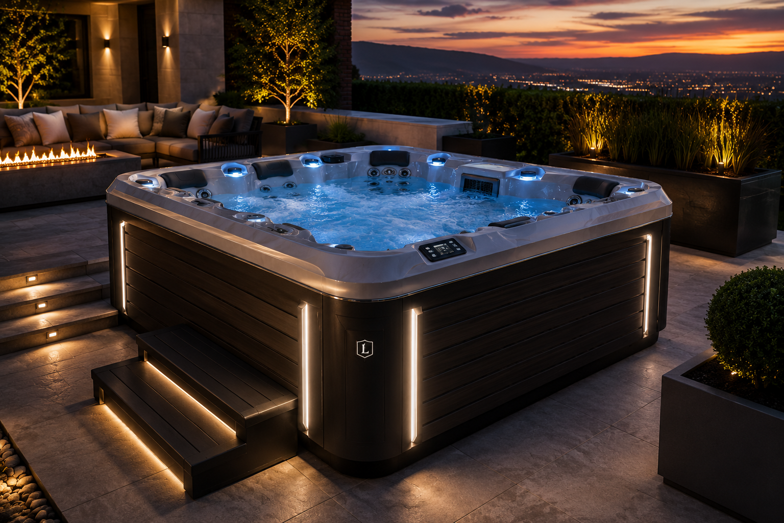 Luxora Serenity™ 8-Person Luxury Hydrotherapy Spa