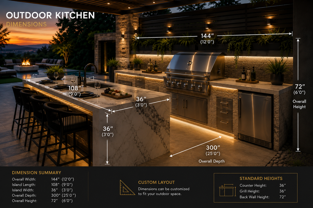 Luxora Signature™ Grand Horizon Outdoor Kitchen