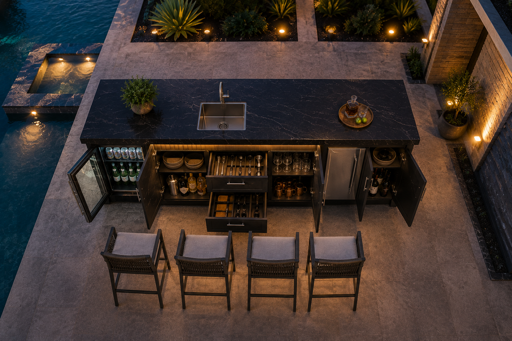 Luxora Monaco™ Luxury Outdoor Entertainment Bar